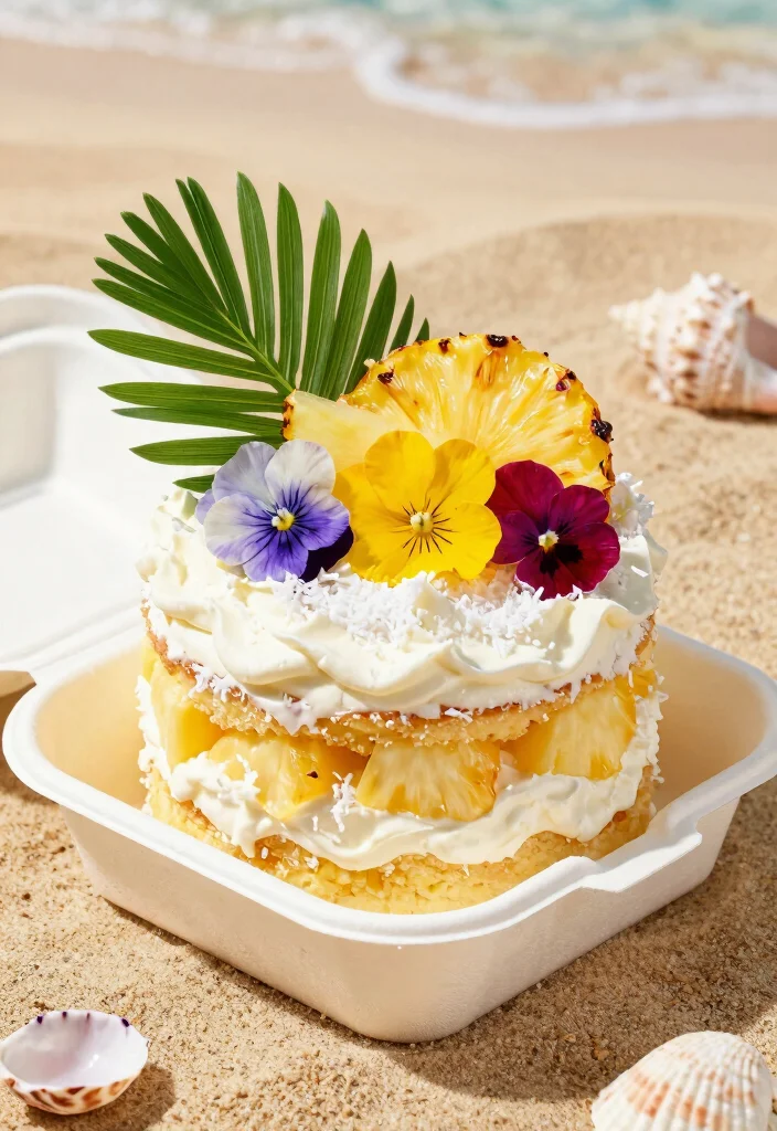 15 Bento Cake Birthday Boyfriend Ideas Sweet Fun Designs - 2. Tropical Paradise 1