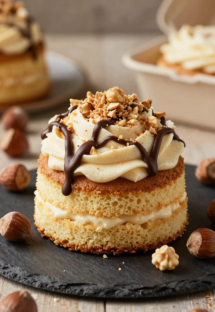 15 Bento Cake Birthday Boyfriend Ideas Sweet Fun Designs - 6. Nutty Hazelnut Wonder 1