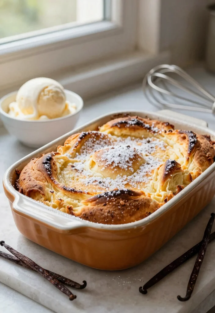15 Brioche Bread Pudding Ideas Rich Bakery Style - 1. Classic Vanilla Brioche Bread Pudding 1