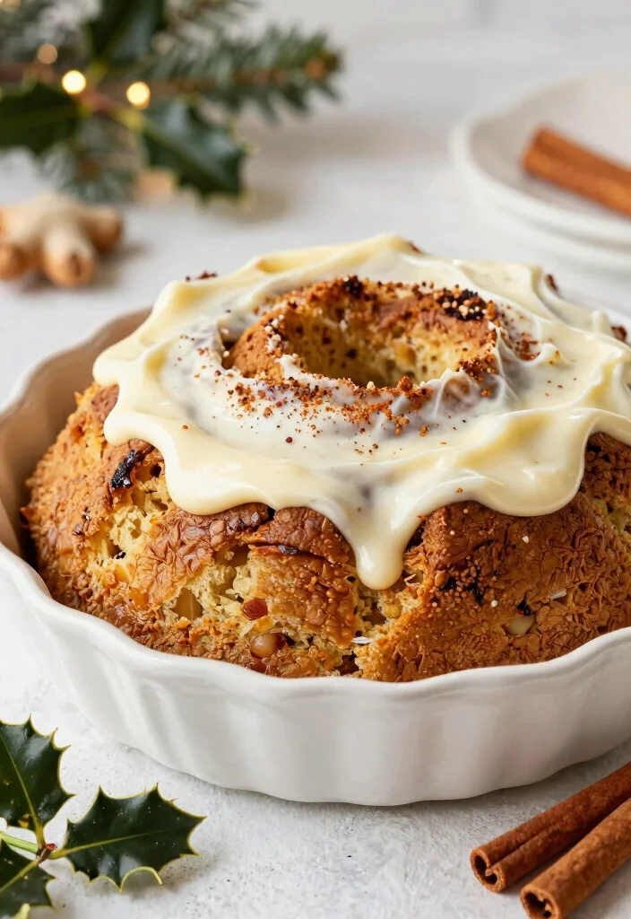 15 Brioche Bread Pudding Ideas Rich Bakery Style - 14. Gingerbread Brioche Bread Pudding 1