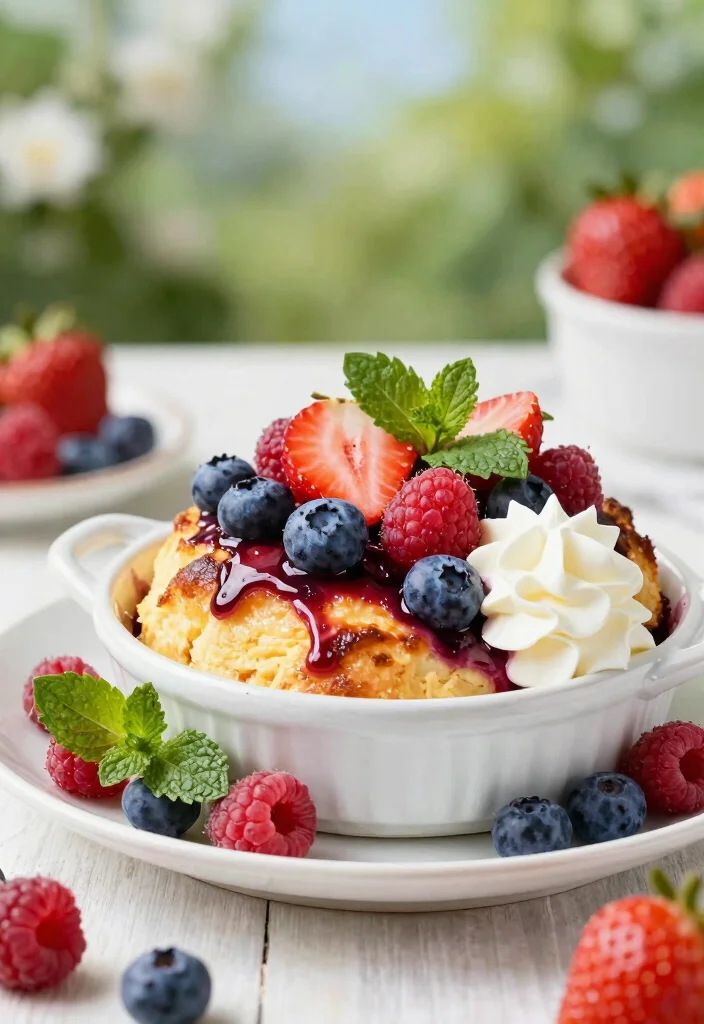 15 Brioche Bread Pudding Ideas Rich Bakery Style - 4. Berry Mixed Brioche Bread Pudding 1