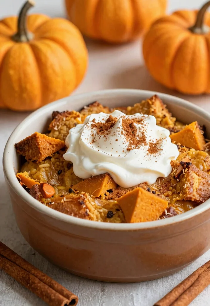 15 Brioche Bread Pudding Ideas Rich Bakery Style - 5. Pumpkin Spice Brioche Bread Pudding 1