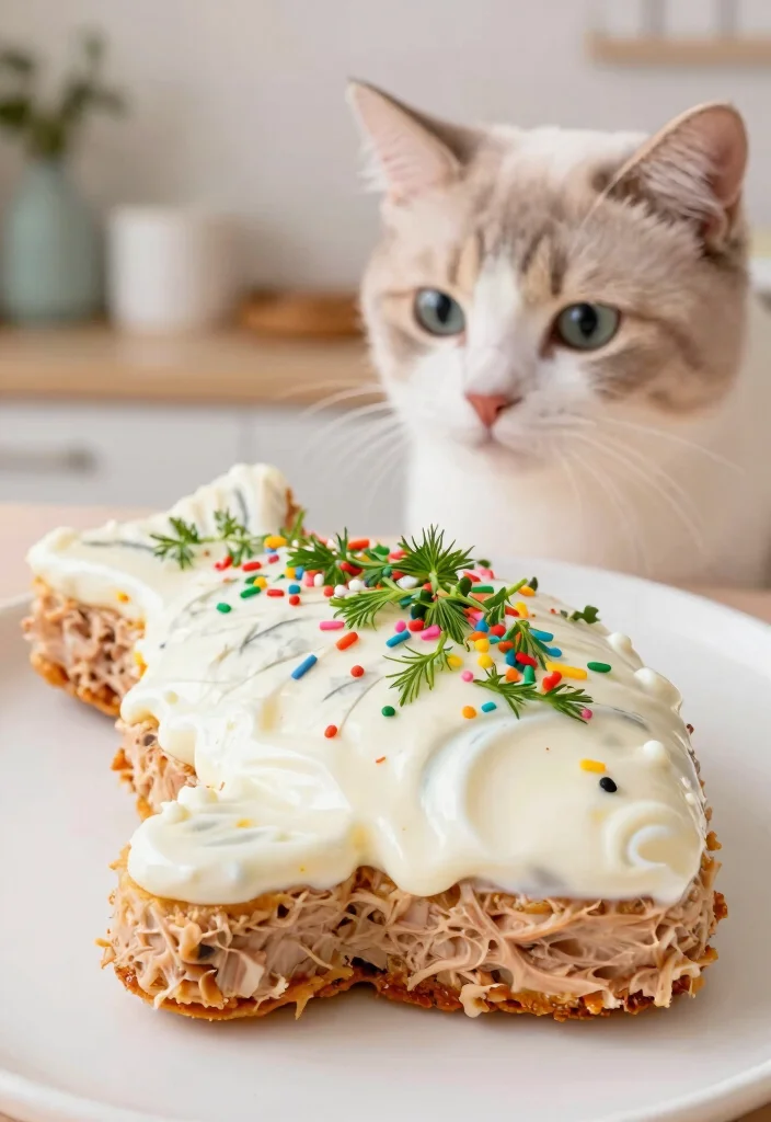 15 Cat Birthday Cake Ideas: Cute Whimsical Themes - 1. Fishy Delight Cake 1