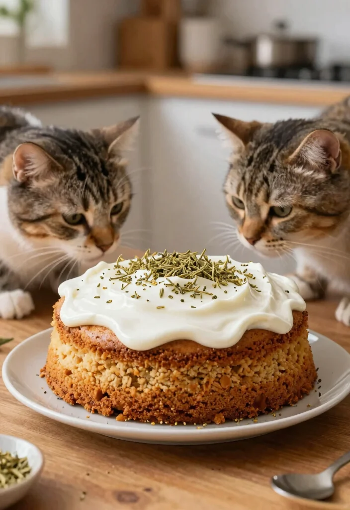 15 Cat Birthday Cake Ideas: Cute Whimsical Themes - 4. Catnip Infused Cake 1