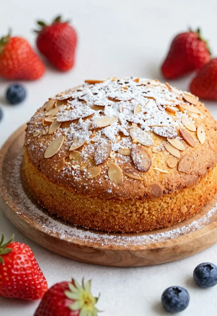 15 Classy 80th Birthday Cake Ideas for Men That Are Timelessly Elegant - 13. Flourless Almond Cake 1