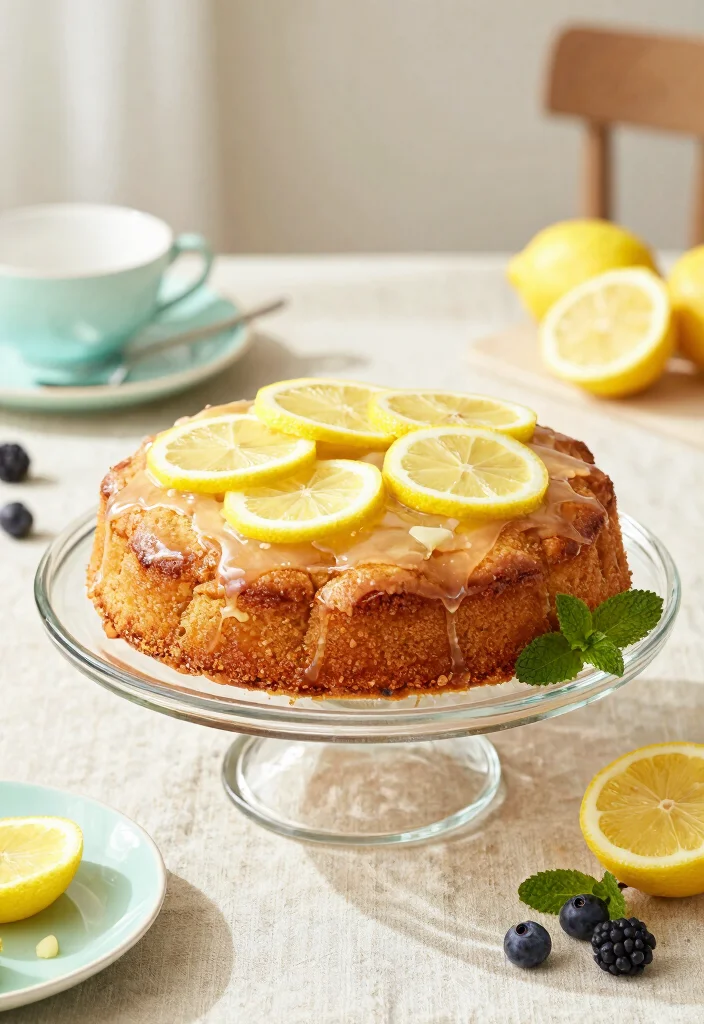15 Classy 80th Birthday Cake Ideas for Men That Are Timelessly Elegant - 4. Elegant Lemon Drizzle Cake 1