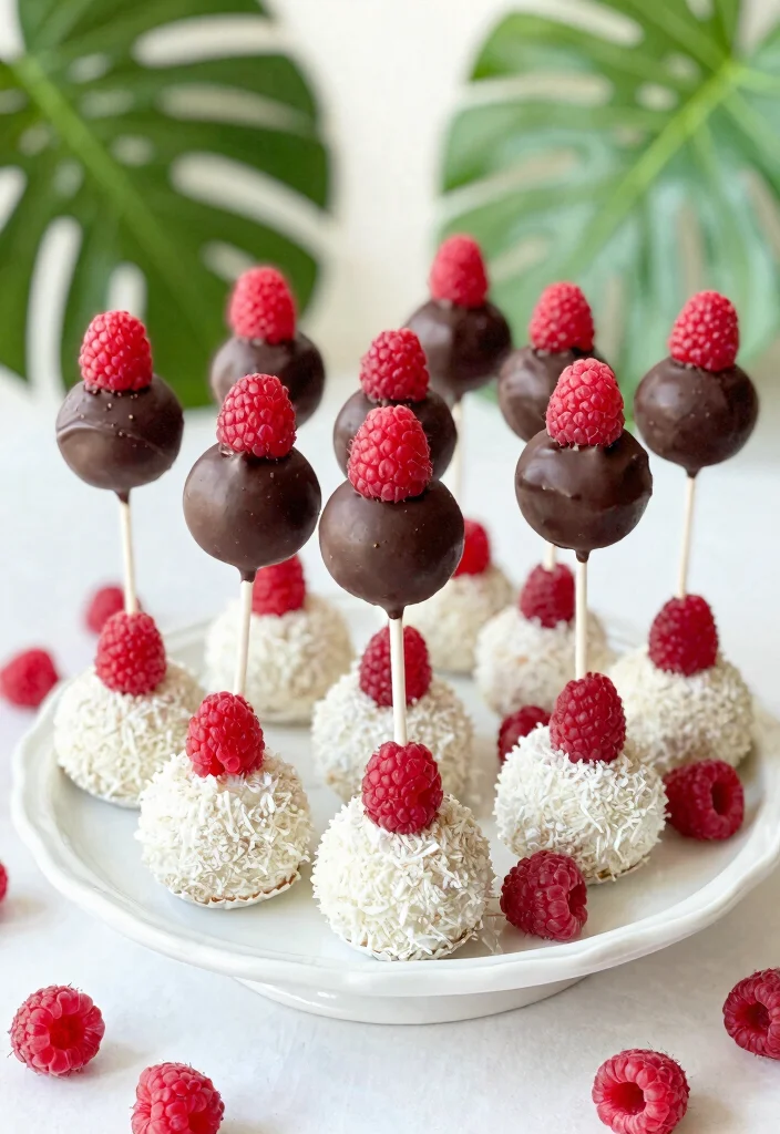 15 Easter Cake Pops Ideas: Pastel Festive Treats - 14. Raspberry Coconut Cake Pops 1