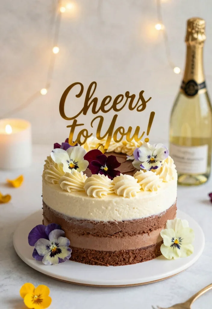 15 Frases Bento Cake Aniversario Ideas Cute Message Styles - 2. Love You Always: 'Cheers to You!' 1