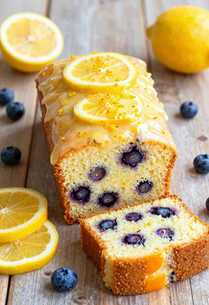 15 Lemon Blueberry Pound Cake Ideas Fresh Soft Crumb - 10. Lemon Blueberry Pound Cake with Orange Zest 1