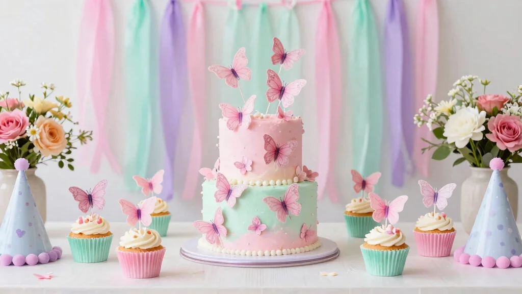 15 Pink Butterfly Cake Topper Printable Ideas Cute Decor