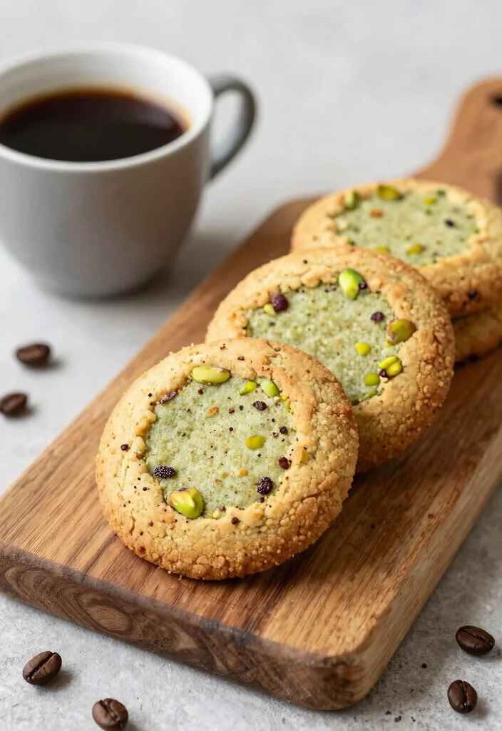 15 Pistachio Pudding Cookies Ideas: Soft Nutty Treats - 13. Pistachio Pudding Cookies with Coffee Crystals 1