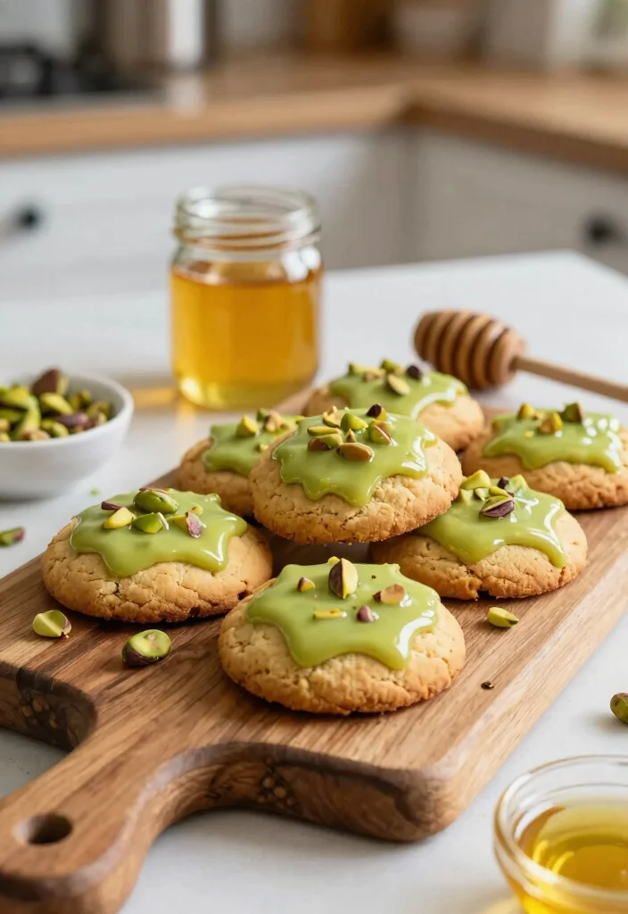 15 Pistachio Pudding Cookies Ideas: Soft Nutty Treats - 14. Pistachio Pudding Cookies with Honey 1