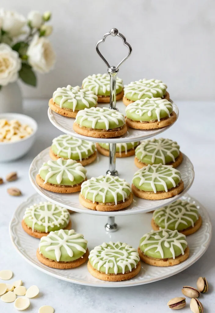 15 Pistachio Pudding Cookies Ideas: Soft Nutty Treats - 8. Pistachio Pudding Cookies with White Chocolate Drizzle 1