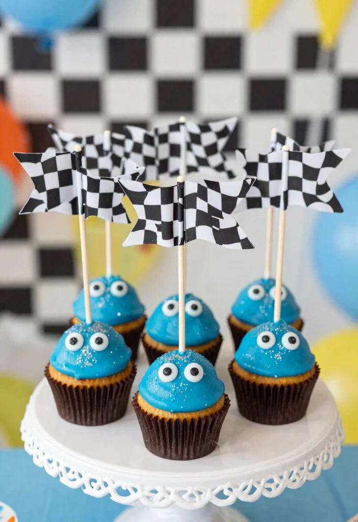 15 Race Car Cake Pops Ideas Fast Fun Treats - 2. Blue Formula Racer Pops 1