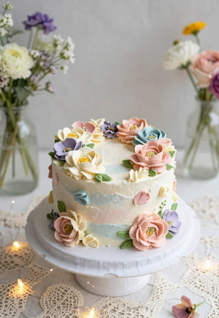 15 Sweet 16 Bento Cake Ideas: Cute & Trendy Celebrations - 1. Floral Elegance 1