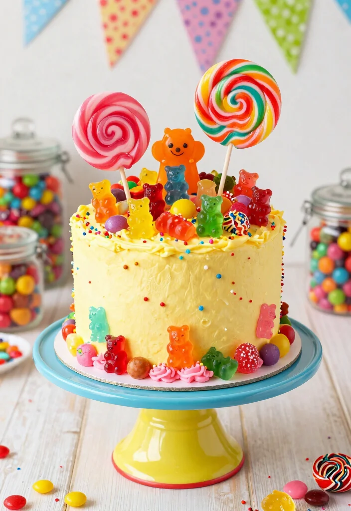 15 Sweet 16 Bento Cake Ideas: Cute & Trendy Celebrations - 11. Sweet Candy Land 1