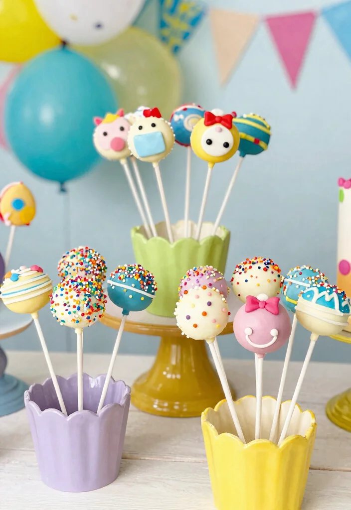 15 Sweet 16 Bento Cake Ideas: Cute & Trendy Celebrations - 14. Charming Cake Pops 1