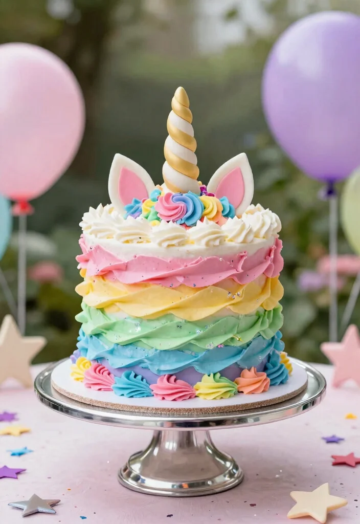 15 Sweet 16 Bento Cake Ideas: Cute & Trendy Celebrations - 2. Dreamy Unicorn Delight 1