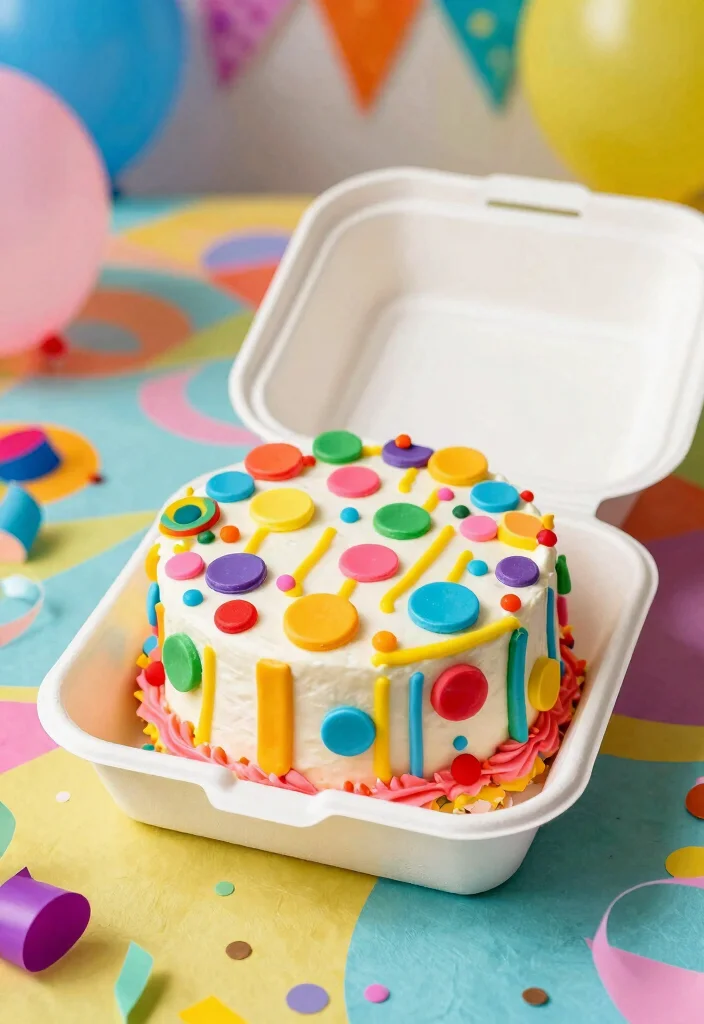 15 Sweet 16 Bento Cake Ideas: Cute & Trendy Celebrations - 9. Fun and Funky Patterns 1