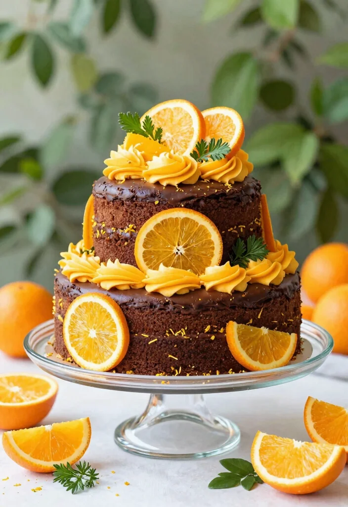 15 Two Tier Chocolate Cake Ideas Classic Elegant Height - 8. Chocolate Orange Zest Cake 1