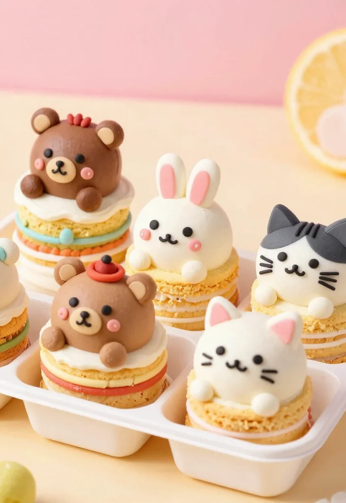 16 Bento Cake Design Aesthetic Ideas: Minimal, Cute, and Trendy - 4. Whimsical Characters 1