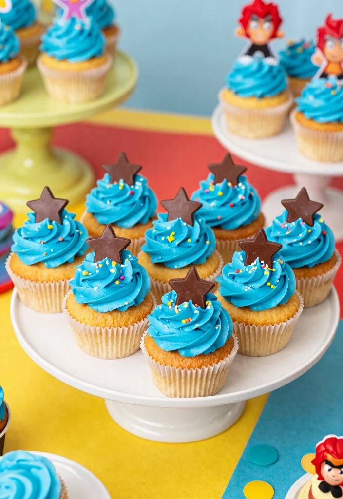 16 Brawl Stars Cake Birthday Ideas Gamer Party Hit - 2. Power-Up Cupcakes 1