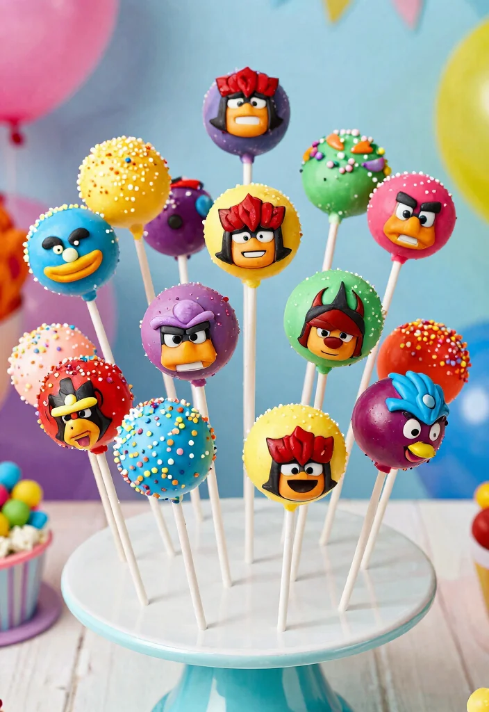 16 Brawl Stars Cake Birthday Ideas Gamer Party Hit - 3. Brawl Stars Cake Pops 1