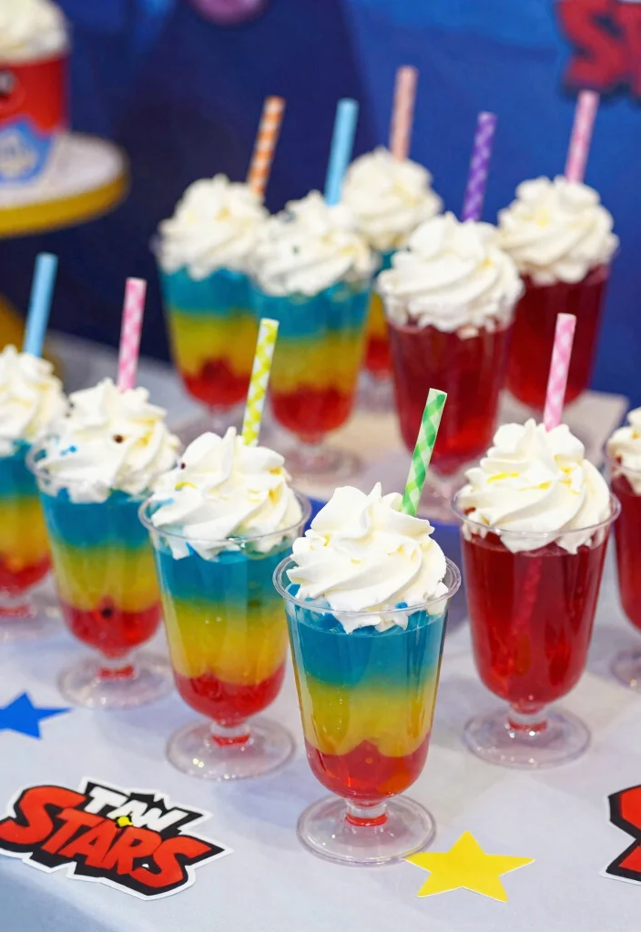 16 Brawl Stars Cake Birthday Ideas Gamer Party Hit - 7. Brawl Stars Jello Cups 1
