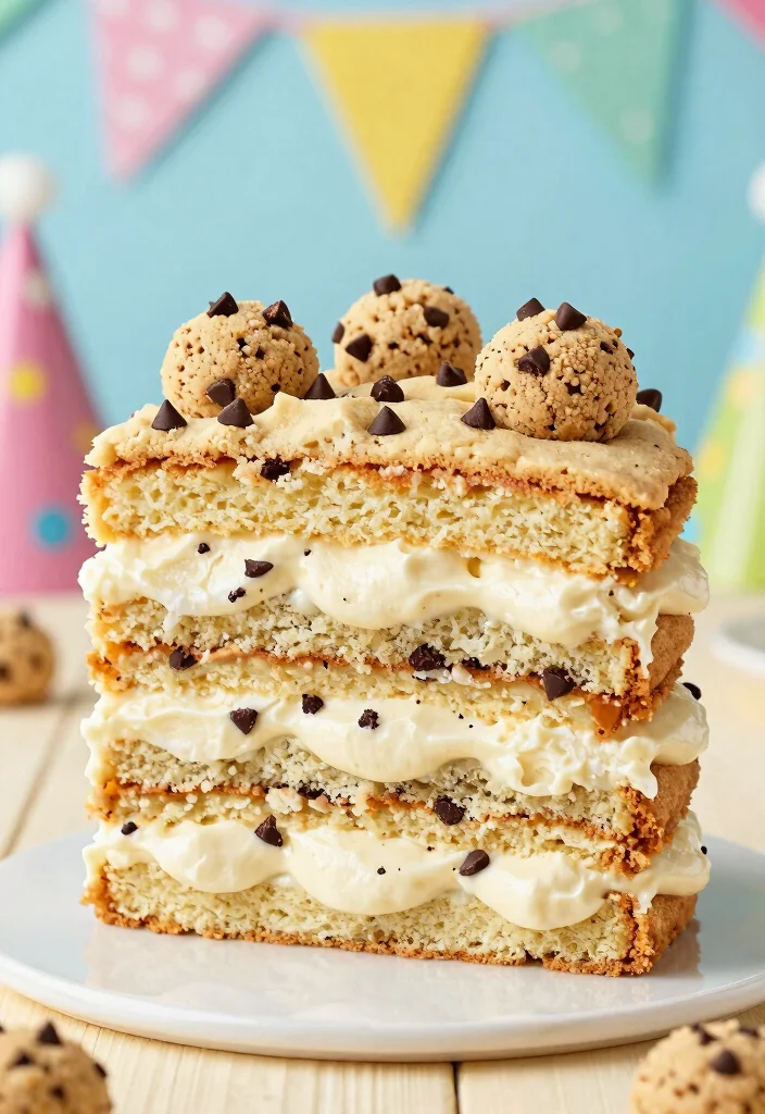 16 Chic and Fun 27th Birthday Cake Ideas for a Celebration to Remember - 13. Cookie Dough Cake 1