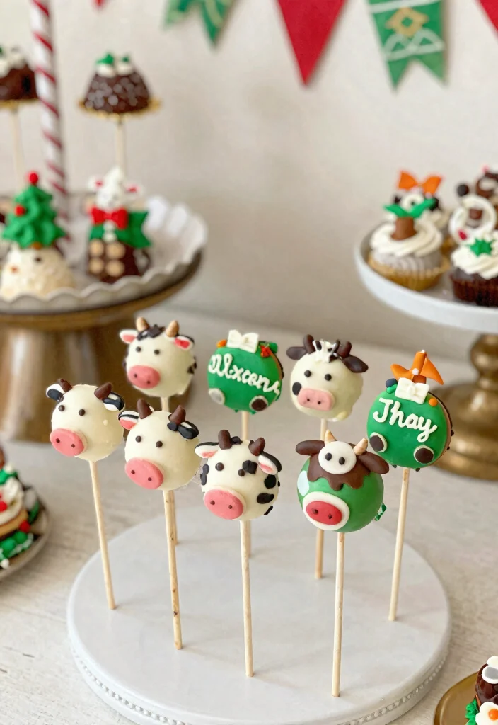 16 Cow Cake Pops Ideas Farm Cute Treats - 14. Cow Cake Pops for Every Occasion 1
