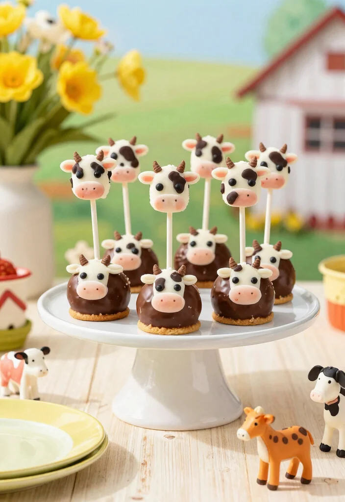 16 Cow Cake Pops Ideas Farm Cute Treats - 8. Cookie Dough Cow Cake Pops 1