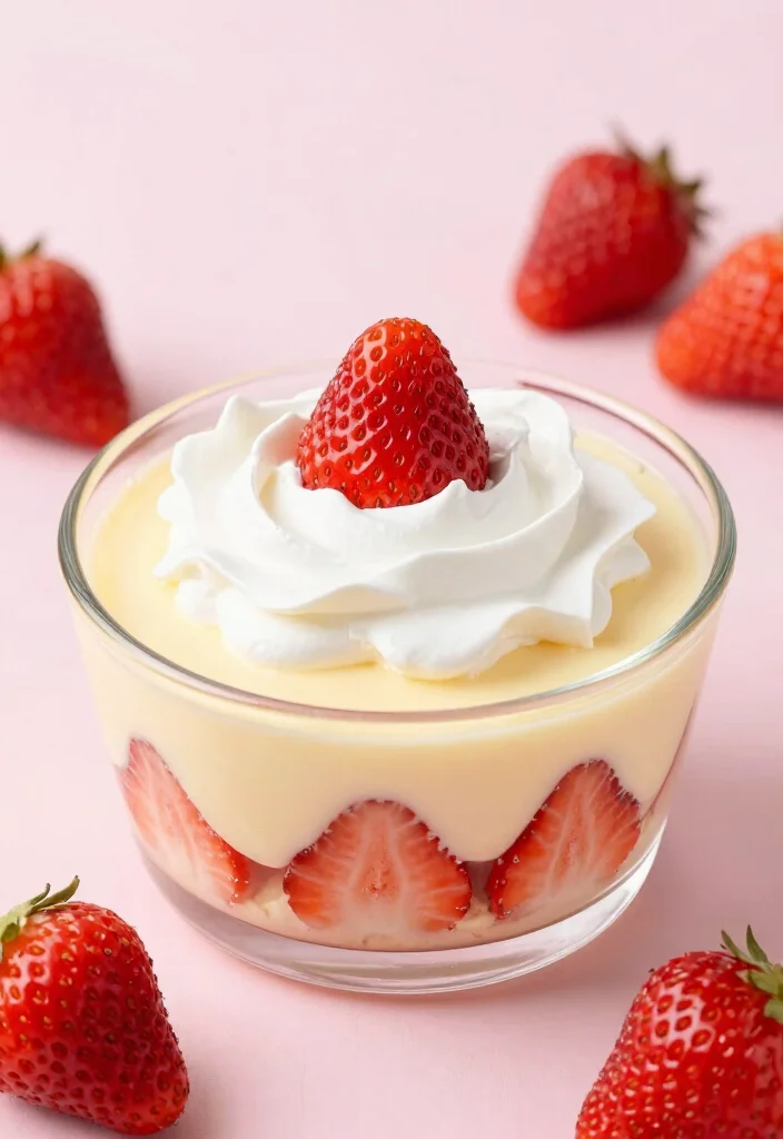 16 Easy Pudding Desserts Ideas Quick Creamy Treats - 4. Strawberry Shortcake Pudding 1
