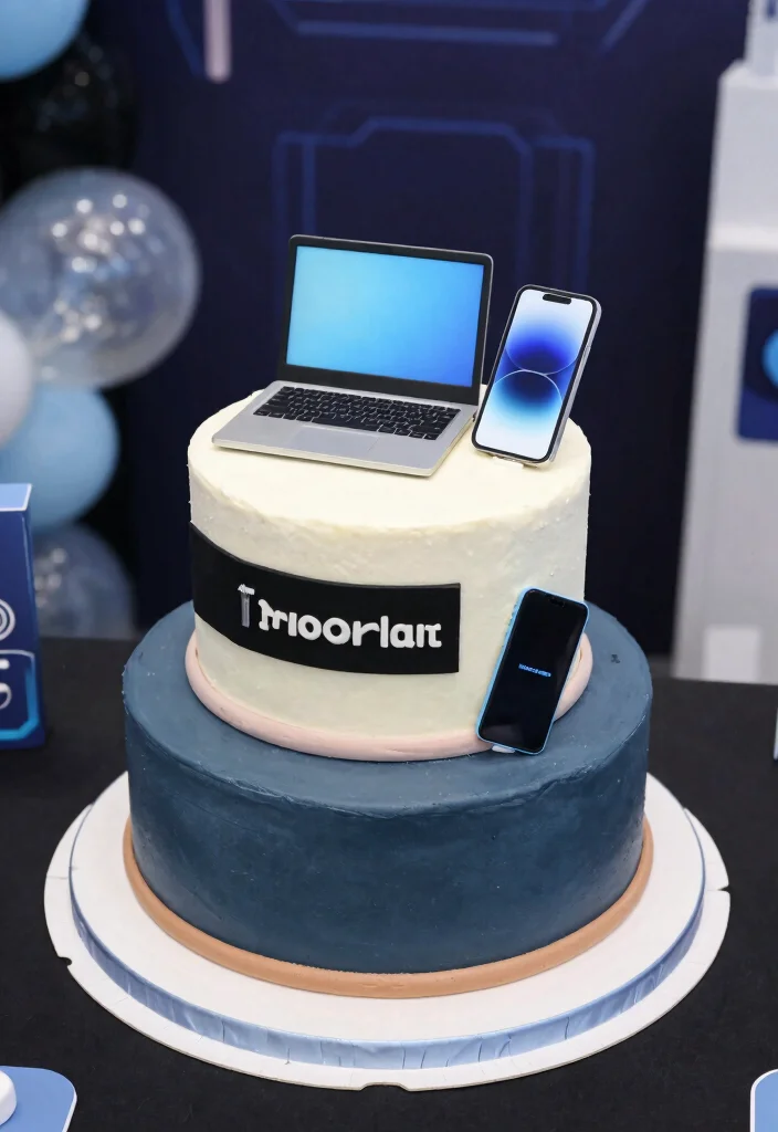 16 Graduation Cake Topper Ideas Proud Milestone Decor - 15. Tech Gadgets Cake Topper 1