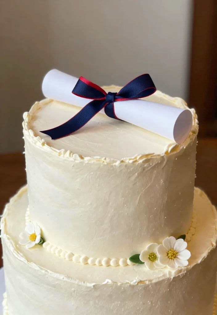 16 Graduation Cake Topper Ideas Proud Milestone Decor - 2. Degree Scroll Cake Topper 1