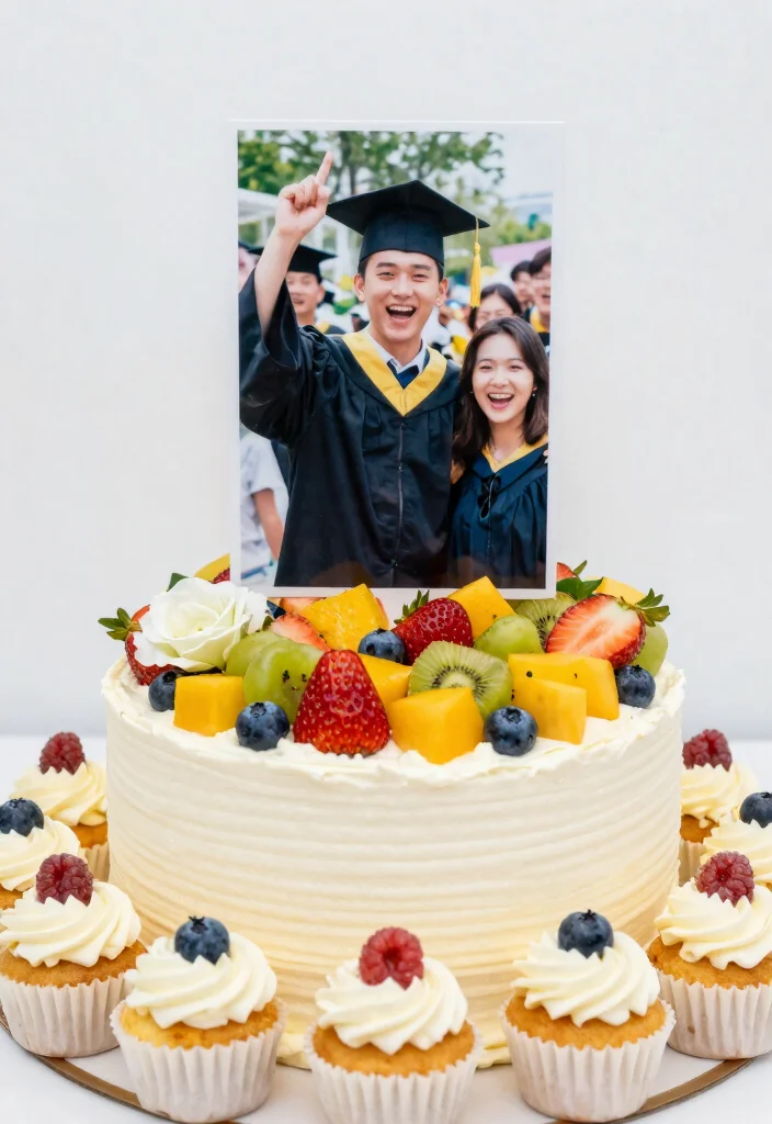 16 Graduation Cake Topper Ideas Proud Milestone Decor - 5. Photo Cake Topper 1