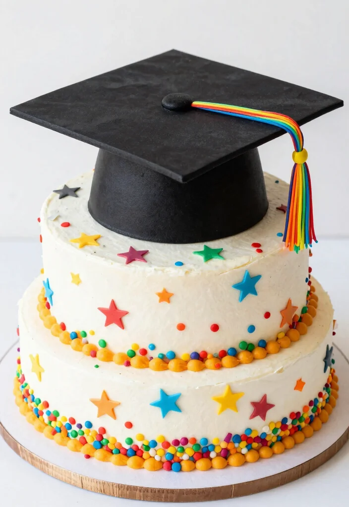 16 Graduation Cake Topper Ideas Proud Milestone Decor - 6. 3D Graduation Cap Cake Topper 1