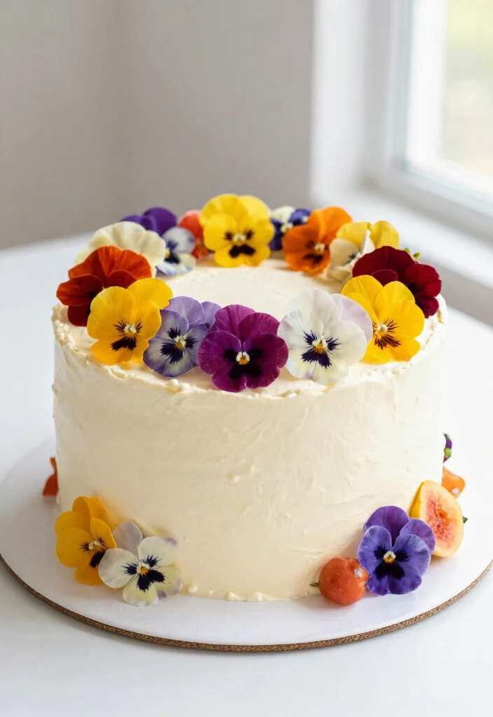 16 Graduation Cake Topper Ideas Proud Milestone Decor - 8. Edible Flowers Cake Topper 1