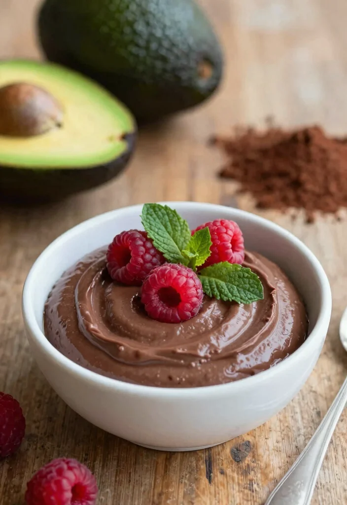 16 Irresistible Pudding Pain Rassis Ideas for a Creamy Vegan Delight - 1. Chocolate Avocado Pudding 1