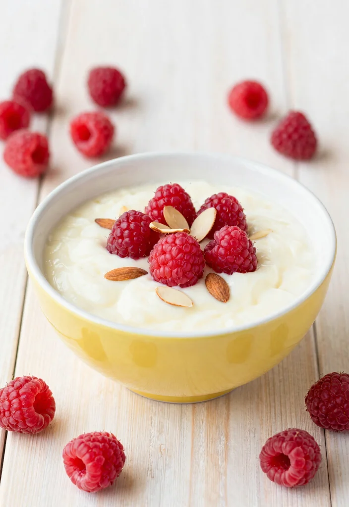 16 Irresistible Pudding Pain Rassis Ideas for a Creamy Vegan Delight - 11. Raspberry Almond Pudding 1