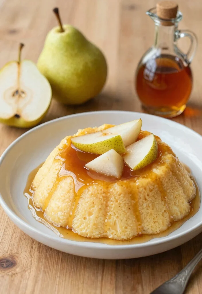 16 Irresistible Pudding Pain Rassis Ideas for a Creamy Vegan Delight - 15. Maple Pear Pudding 1