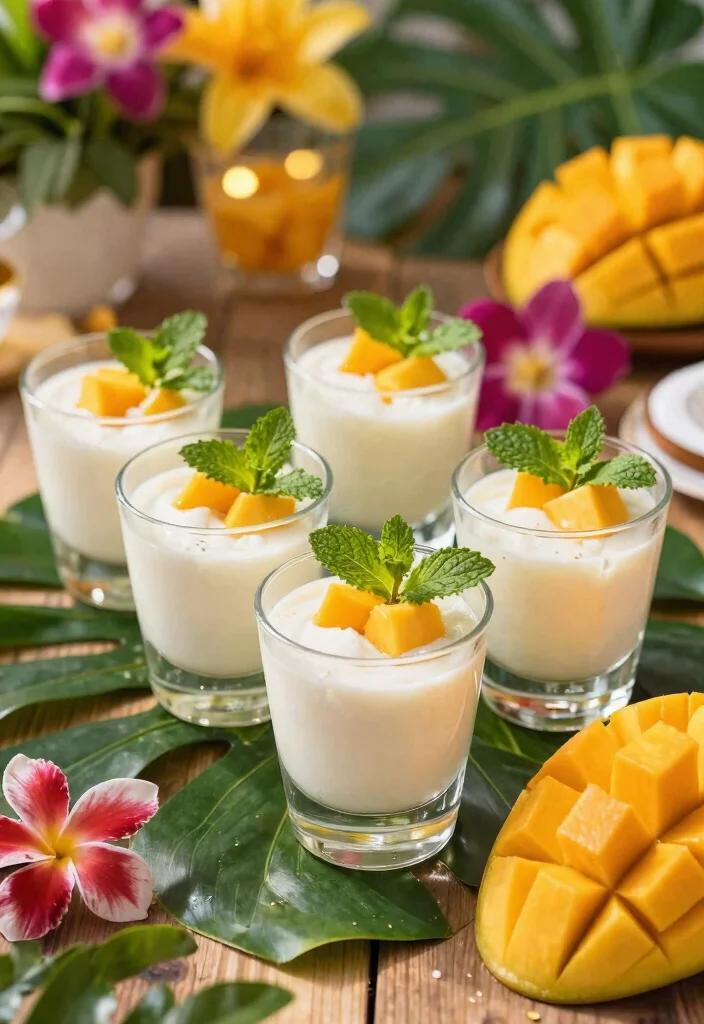 16 Irresistible Pudding Pain Rassis Ideas for a Creamy Vegan Delight - 3. Mango Coconut Cream Pudding 1