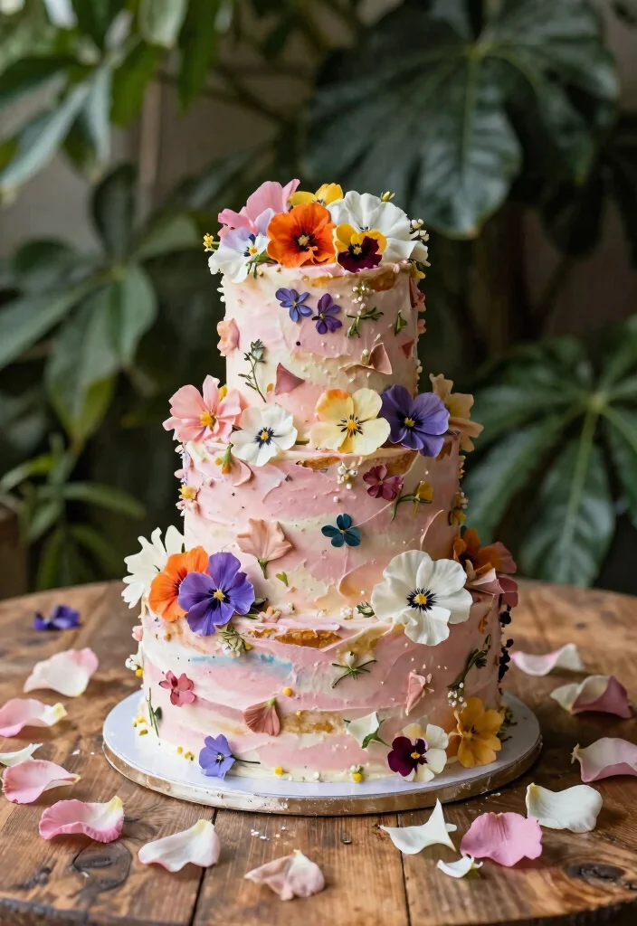 16 Pink Cake Design Ideas Cute Feminine Aesthetic - 1. Floral Beauty Cake 1