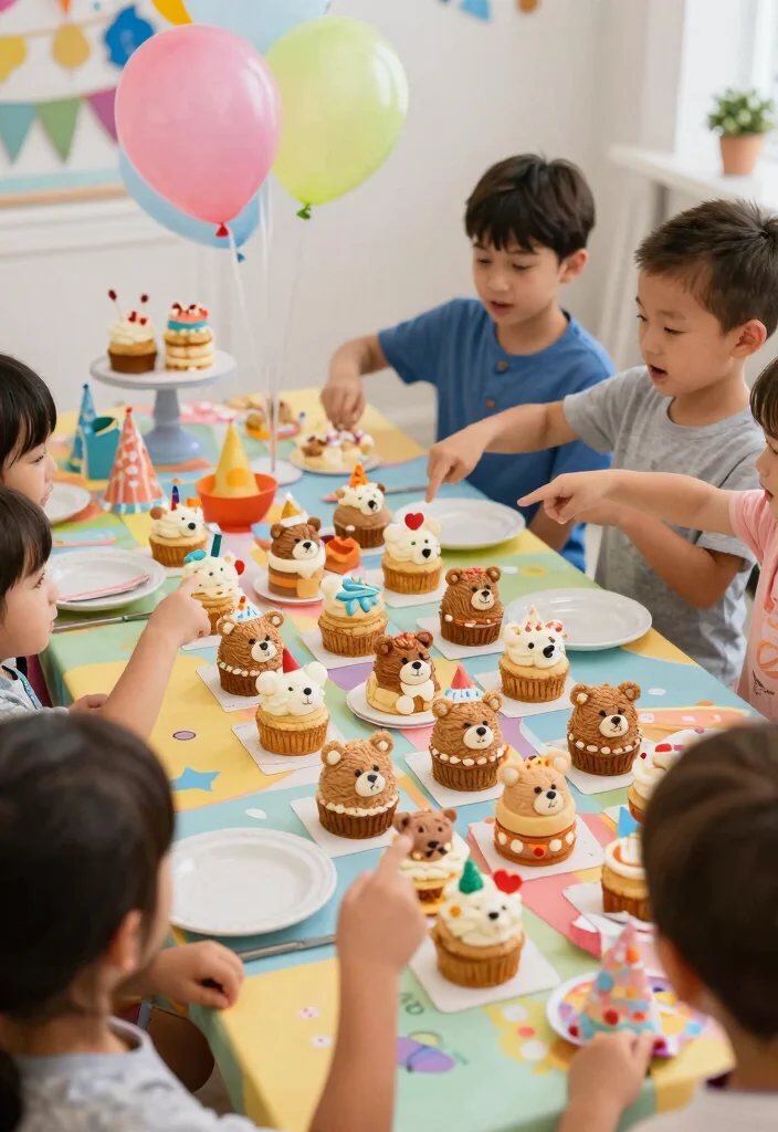 16 Teddy Bear Birthday Cake Ideas Soft Cute Style - 16. Teddy Bear Mini Cakes 1