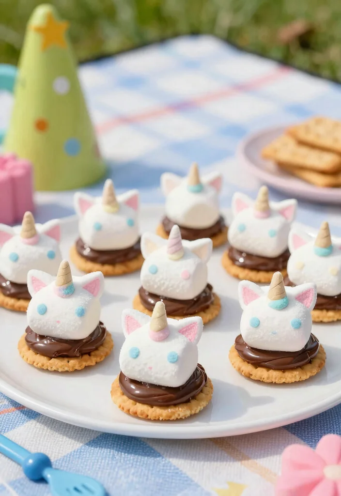 16 Unicorn Bento Cake Ideas Magical Mini Designs - 14. Unicorn S'mores 1