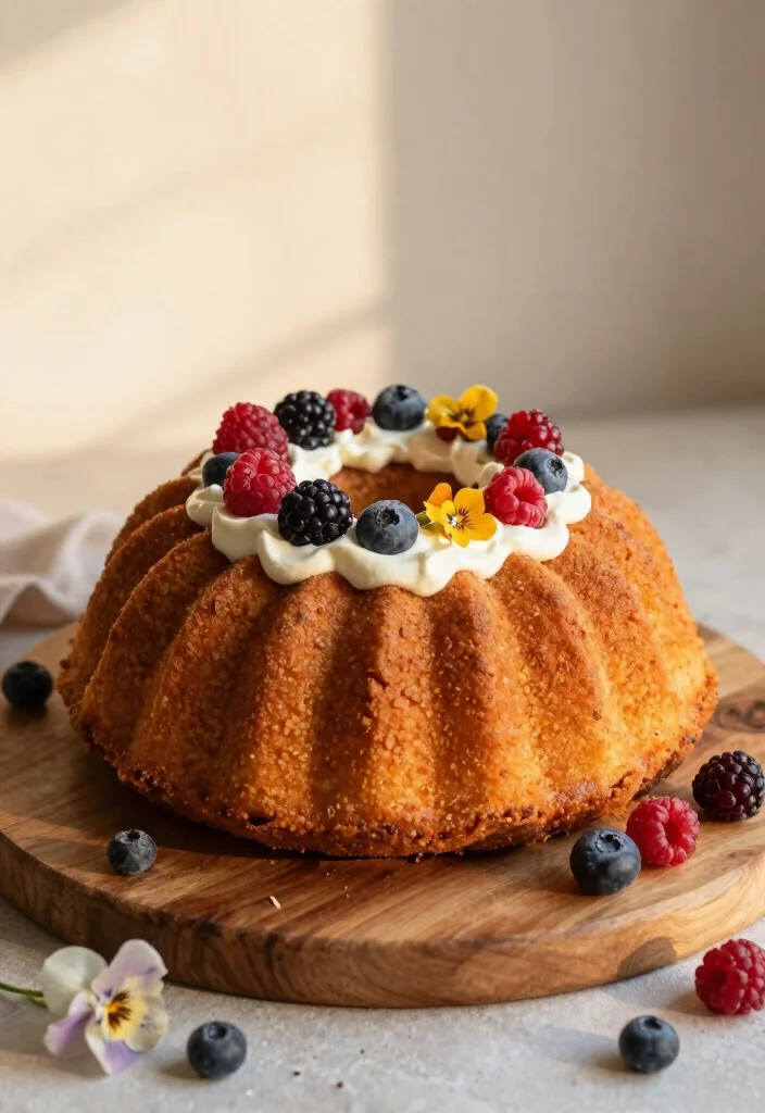 17 Berry First Birthday Cake Ideas Sweet Fruity Smash - 5. Berry Cream Cheese Pound Cake 1