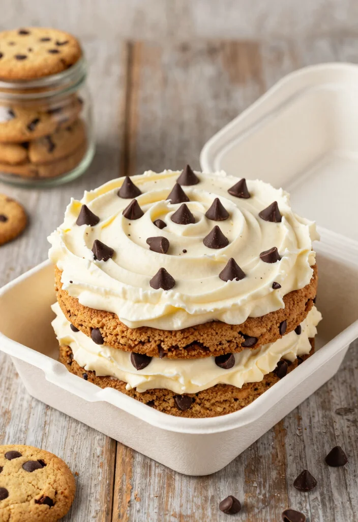 17 Birthday Bento Cake Ideas for Cute Personal Celebrations - 13. Chocolate Chip Cookie Bento Cake 1