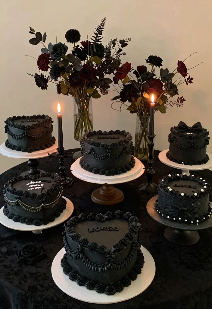 17 Black Vintage Heart Cake Ideas Dark Romantic Style - Conclusion 1