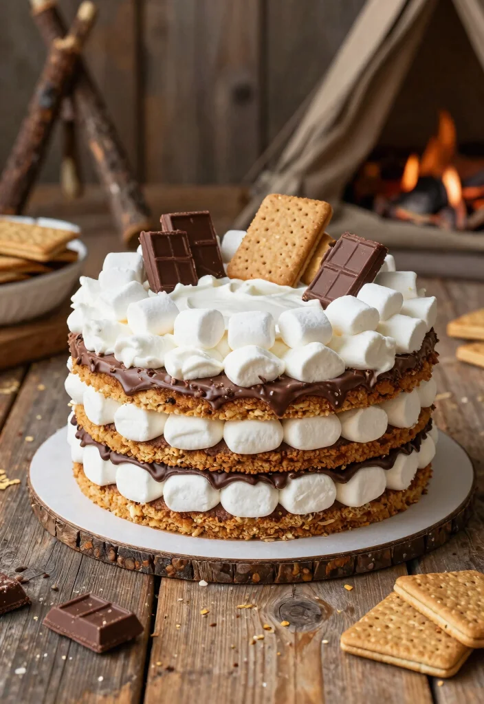 17 Cake for 18th Birthday Girl Ideas Glam Sweet Designs - 12. S’mores Cake 1