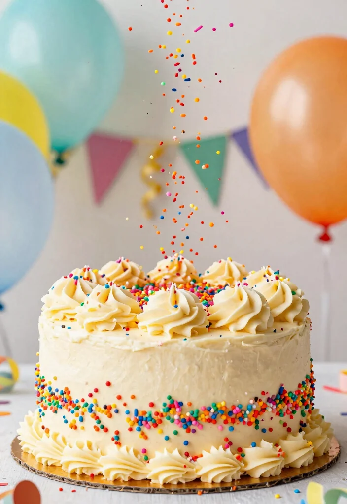 17 Cake for 18th Birthday Girl Ideas Glam Sweet Designs - 15. Funfetti Celebration Cake 1