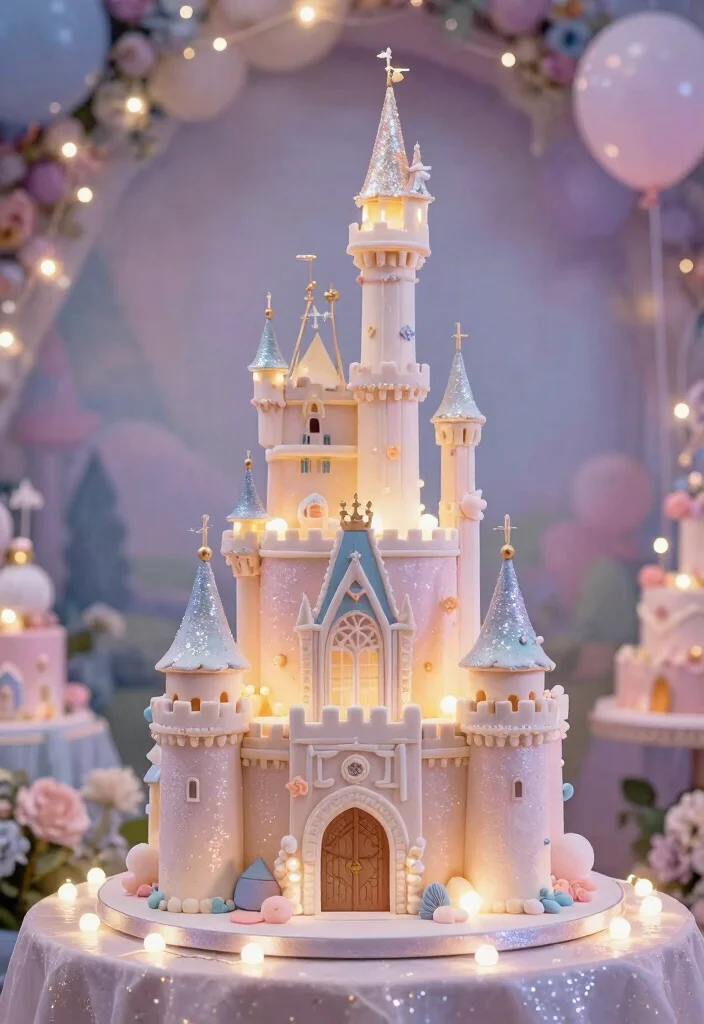 17 Cake for 18th Birthday Girl Ideas Glam Sweet Designs - 3. Fairy Tale Castle Cake 1